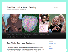 Tablet Screenshot of oneworldoneheartbeating.com